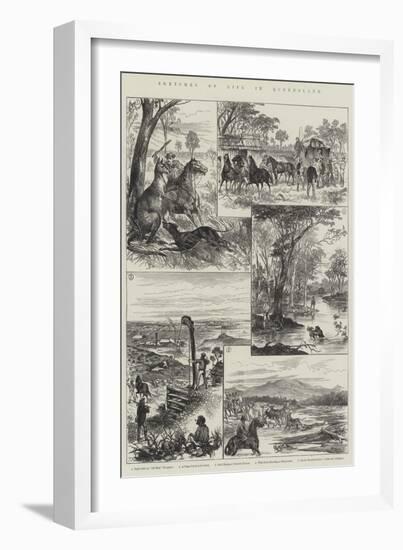 Sketches of Life in Queensland-null-Framed Giclee Print