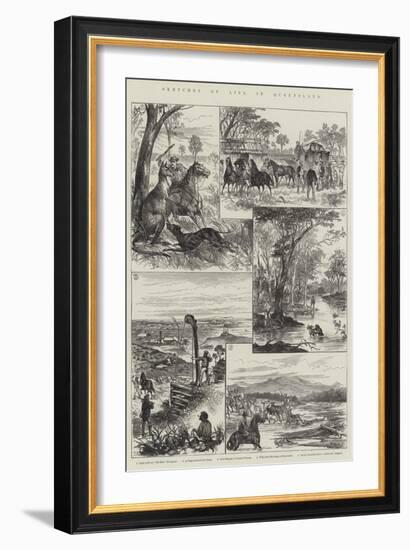 Sketches of Life in Queensland-null-Framed Giclee Print