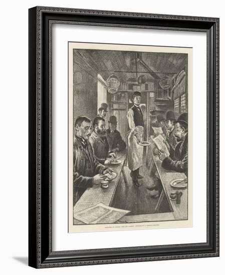 Sketches of London Cabs and Cabmen, Interior of a Cabmen's Shelter-William Douglas Almond-Framed Giclee Print