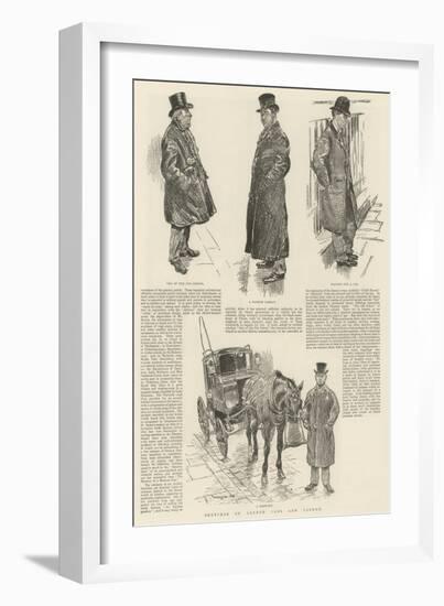 Sketches of London Cabs and Cabmen-William Douglas Almond-Framed Giclee Print