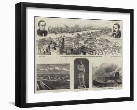 Sketches of Middlesbrough-Frank Watkins-Framed Giclee Print
