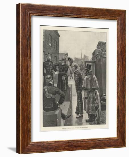 Sketches of Military Life, Arrival of the New Subaltern-Richard Caton Woodville II-Framed Giclee Print