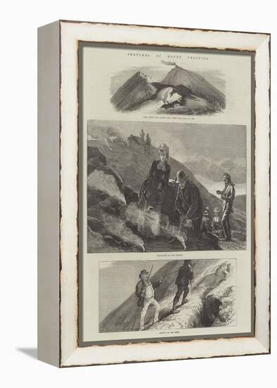 Sketches of Mount Vesuvius-Arthur Hopkins-Framed Premier Image Canvas