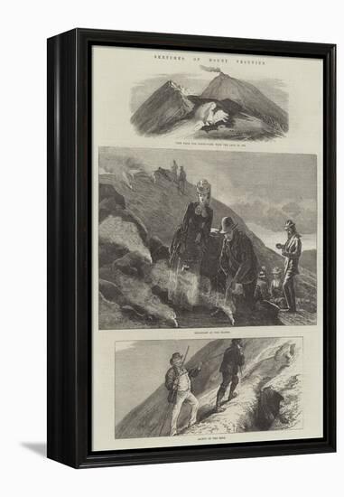 Sketches of Mount Vesuvius-Arthur Hopkins-Framed Premier Image Canvas