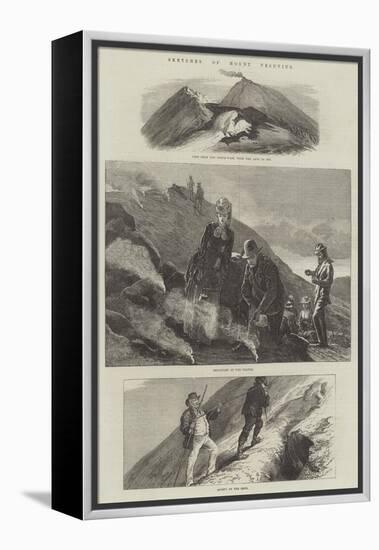 Sketches of Mount Vesuvius-Arthur Hopkins-Framed Premier Image Canvas