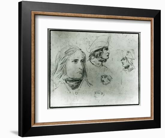 Sketches of Napoleon Bonaparte, 1797-Jacques-Louis David-Framed Giclee Print