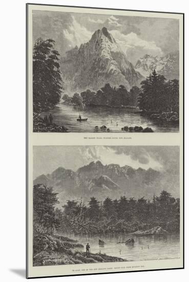 Sketches of New Zealand-null-Mounted Giclee Print