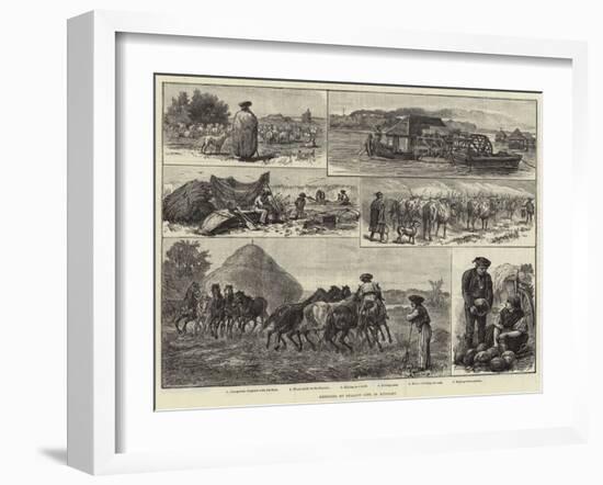 Sketches of Peasant Life in Hungary-null-Framed Giclee Print