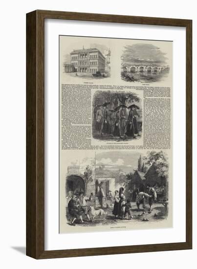 Sketches of Rome-null-Framed Giclee Print