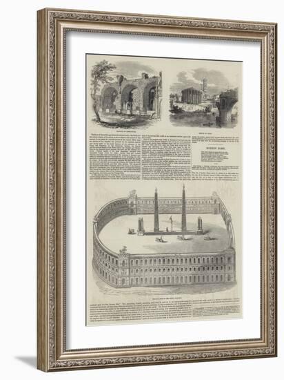 Sketches of Rome-null-Framed Giclee Print