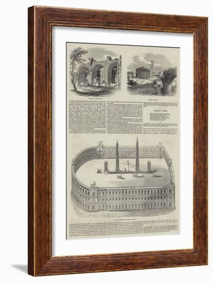 Sketches of Rome-null-Framed Giclee Print