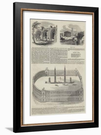 Sketches of Rome-null-Framed Giclee Print