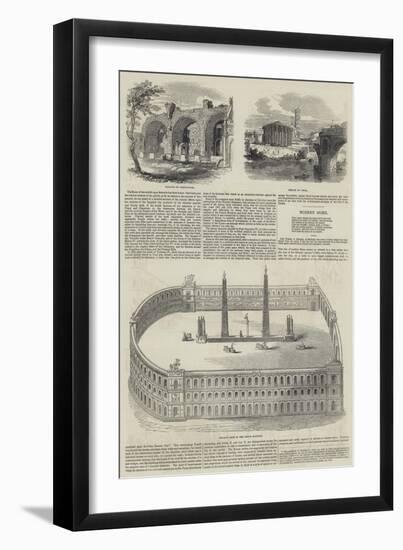 Sketches of Rome-null-Framed Giclee Print