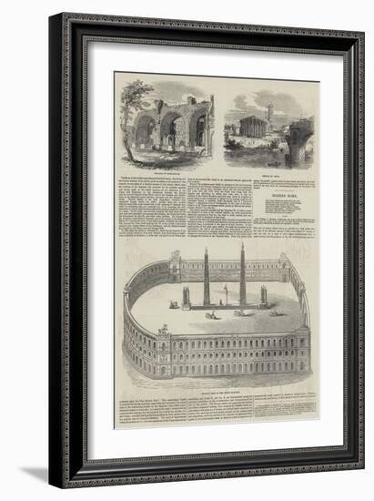 Sketches of Rome-null-Framed Giclee Print