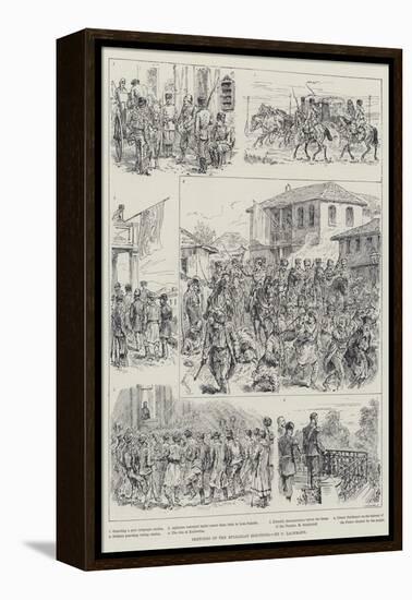 Sketches of the Bulgarian Elections-Johann Nepomuk Schonberg-Framed Premier Image Canvas