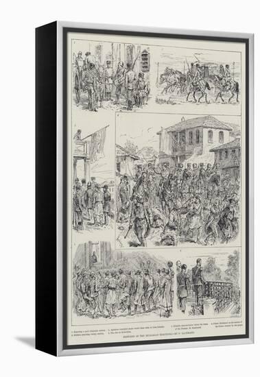 Sketches of the Bulgarian Elections-Johann Nepomuk Schonberg-Framed Premier Image Canvas