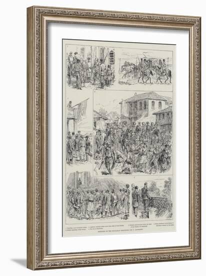 Sketches of the Bulgarian Elections-Johann Nepomuk Schonberg-Framed Giclee Print