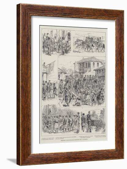 Sketches of the Bulgarian Elections-Johann Nepomuk Schonberg-Framed Giclee Print