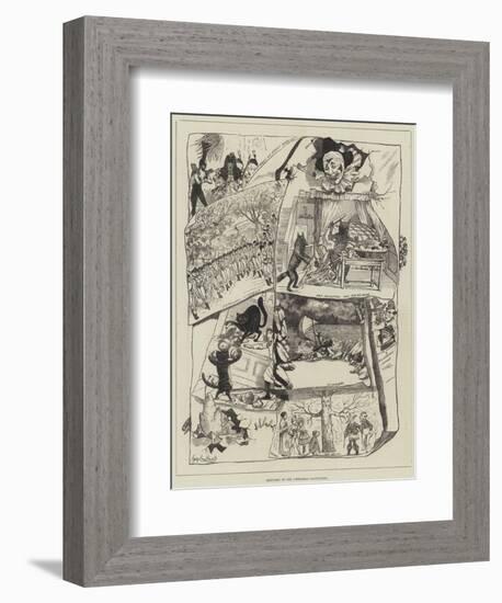 Sketches of the Christmas Pantomimes-George Cruikshank-Framed Giclee Print