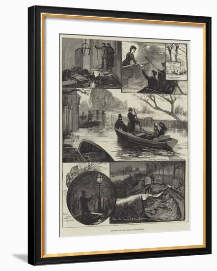 Sketches of the Floods at Twickenham-null-Framed Giclee Print