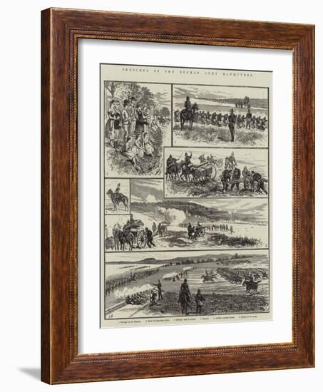 Sketches of the German Army Manoeuvres-Alfred Courbould-Framed Giclee Print