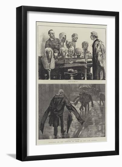 Sketches of the Opening of Term at the Law Courts-null-Framed Giclee Print