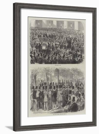 Sketches of the Paris Bourse-null-Framed Giclee Print