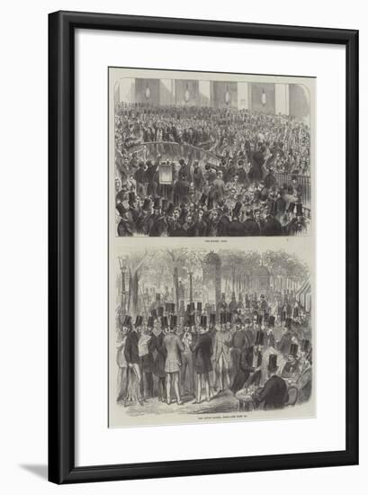 Sketches of the Paris Bourse-null-Framed Giclee Print