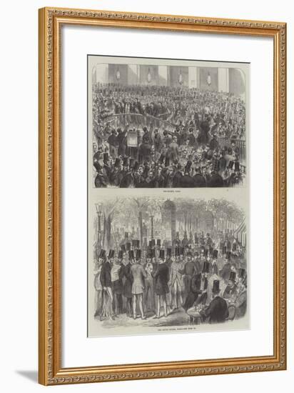 Sketches of the Paris Bourse-null-Framed Giclee Print