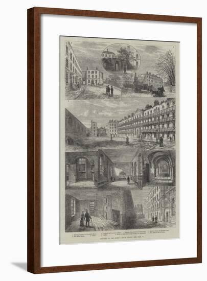 Sketches of the Queen's Bench Prison-Frank Watkins-Framed Giclee Print