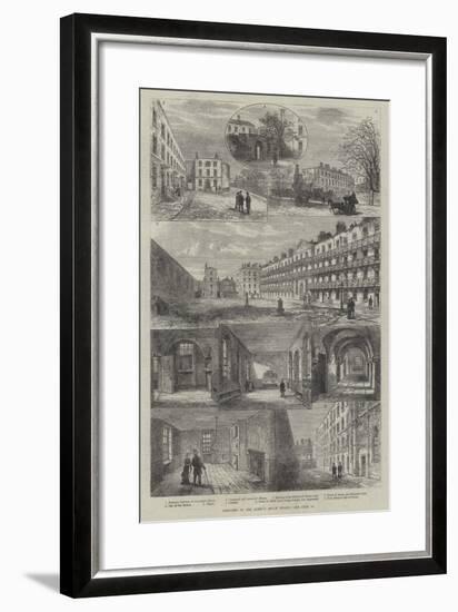 Sketches of the Queen's Bench Prison-Frank Watkins-Framed Giclee Print