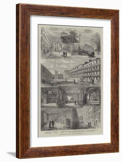 Sketches of the Queen's Bench Prison-Frank Watkins-Framed Giclee Print