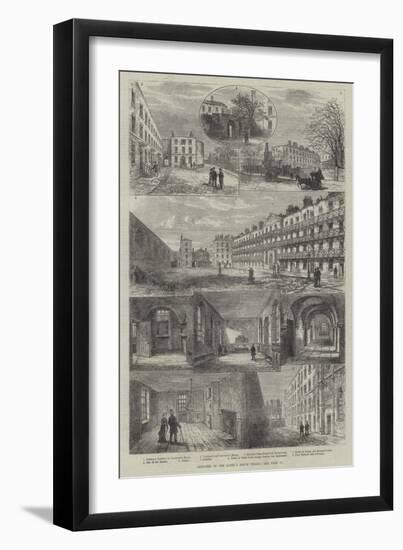 Sketches of the Queen's Bench Prison-Frank Watkins-Framed Giclee Print