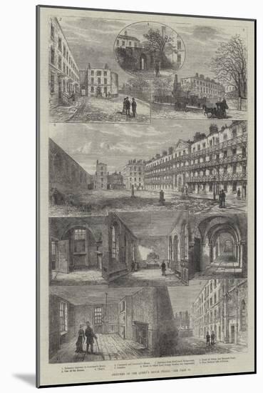 Sketches of the Queen's Bench Prison-Frank Watkins-Mounted Giclee Print