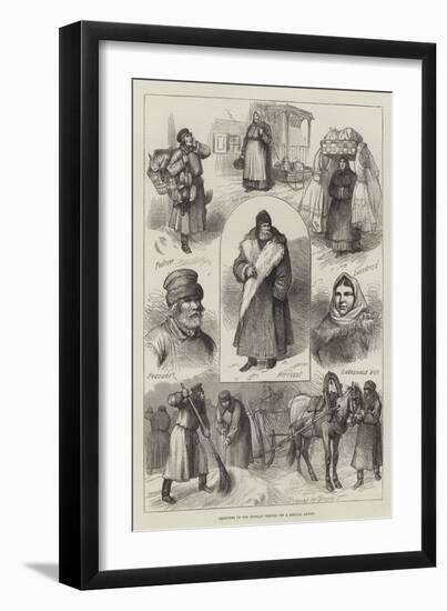 Sketches of the Russian People-null-Framed Giclee Print