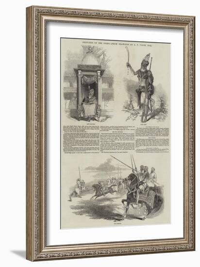 Sketches of the Sikhs-Godfrey Thomas Vigne-Framed Giclee Print