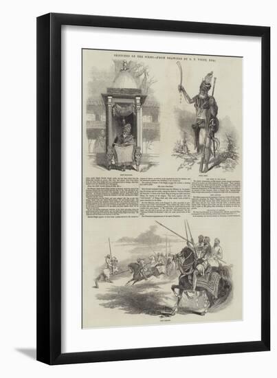 Sketches of the Sikhs-Godfrey Thomas Vigne-Framed Giclee Print