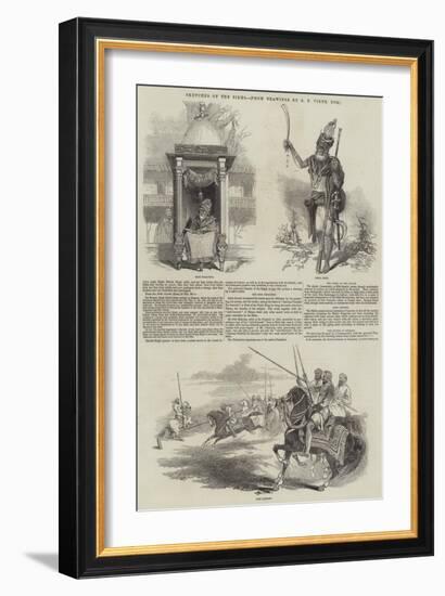 Sketches of the Sikhs-Godfrey Thomas Vigne-Framed Giclee Print