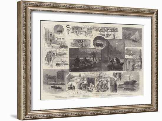 Sketches of the Thames Police-Henry Charles Seppings Wright-Framed Giclee Print