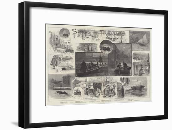 Sketches of the Thames Police-Henry Charles Seppings Wright-Framed Giclee Print