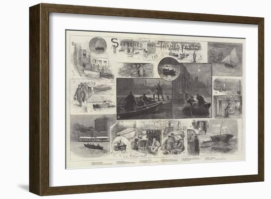 Sketches of the Thames Police-Henry Charles Seppings Wright-Framed Giclee Print