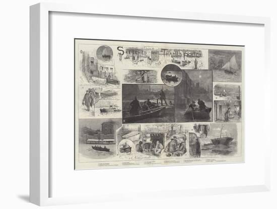 Sketches of the Thames Police-Henry Charles Seppings Wright-Framed Giclee Print