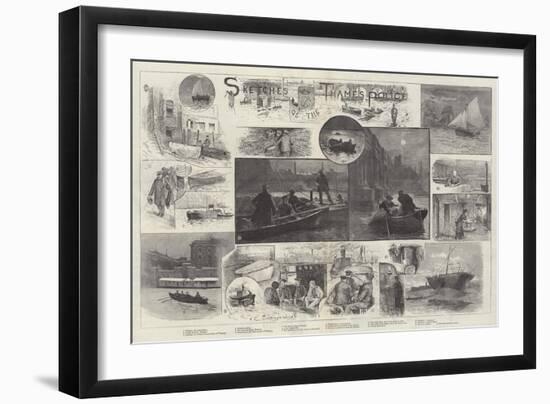 Sketches of the Thames Police-Henry Charles Seppings Wright-Framed Giclee Print
