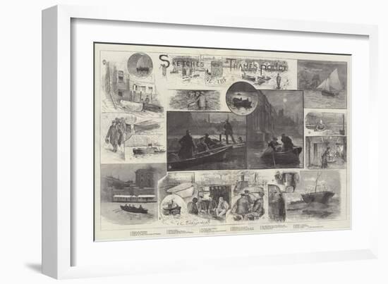 Sketches of the Thames Police-Henry Charles Seppings Wright-Framed Giclee Print