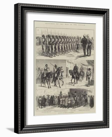 Sketches of the War in the Soudan-null-Framed Premium Giclee Print