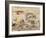 Sketches of Tigers and Men in 16th Century Costume, 1828-29-Eugene Delacroix-Framed Giclee Print