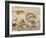 Sketches of Tigers and Men in 16th Century Costume, 1828-29-Eugene Delacroix-Framed Giclee Print