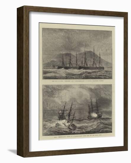 Sketches of Warships-null-Framed Giclee Print