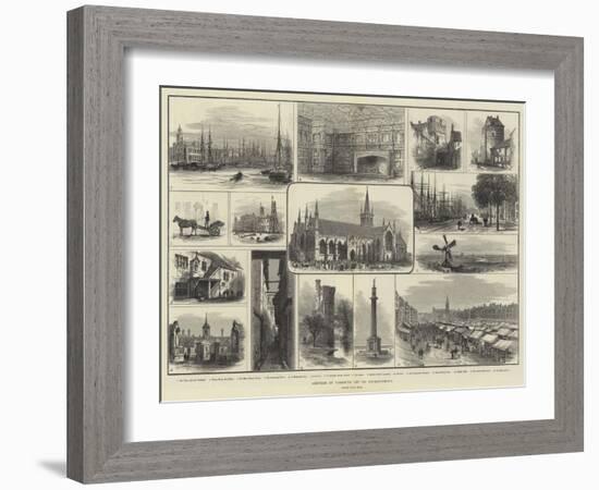 Sketches of Yarmouth and its Neighbourhood-Samuel Read-Framed Giclee Print