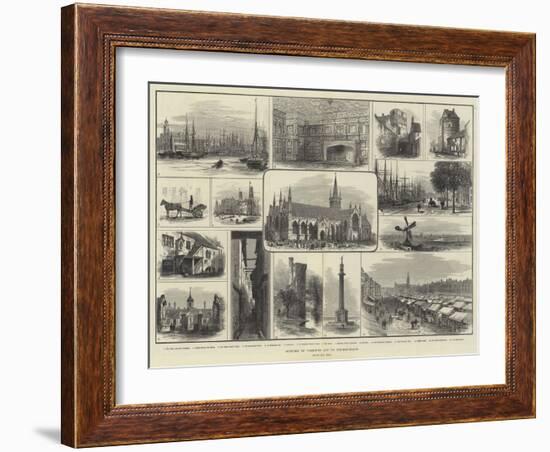 Sketches of Yarmouth and its Neighbourhood-Samuel Read-Framed Giclee Print